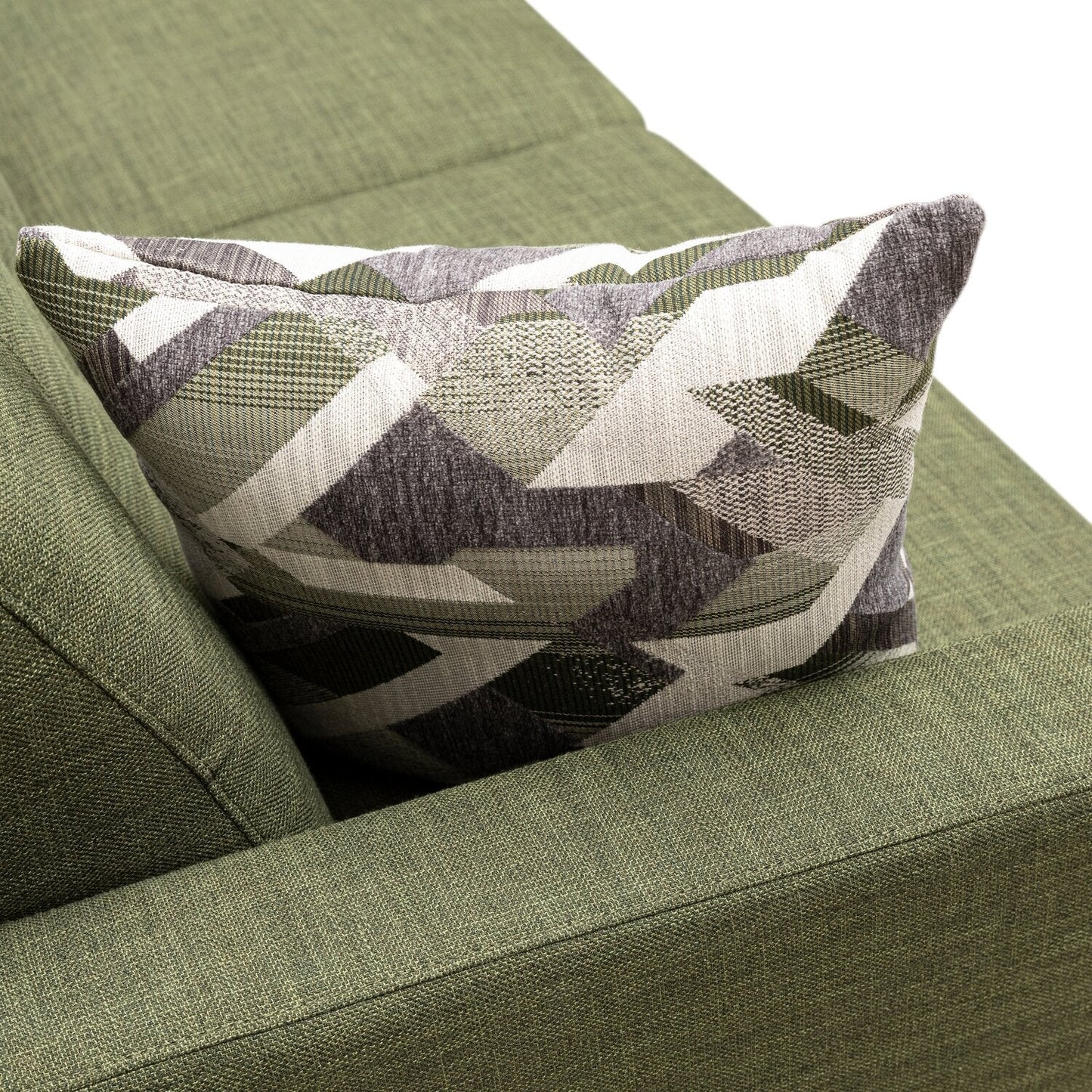 Kort & Co. Freeman 80” Linen-Look Fabric Condo Size Sofa with Wood Legs - Avocado Green | Sofa Freeman de Kort & Co. de 80 po de format condo en tissu d’apparence lin avec base et pattes en bois - vert avocat