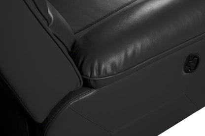 Chandler 82" Leather-Look Fabric Reclining Sofa - Grey | Sofa inclinable Chandler de 82 po en tissu d’apparence cuir - gris
