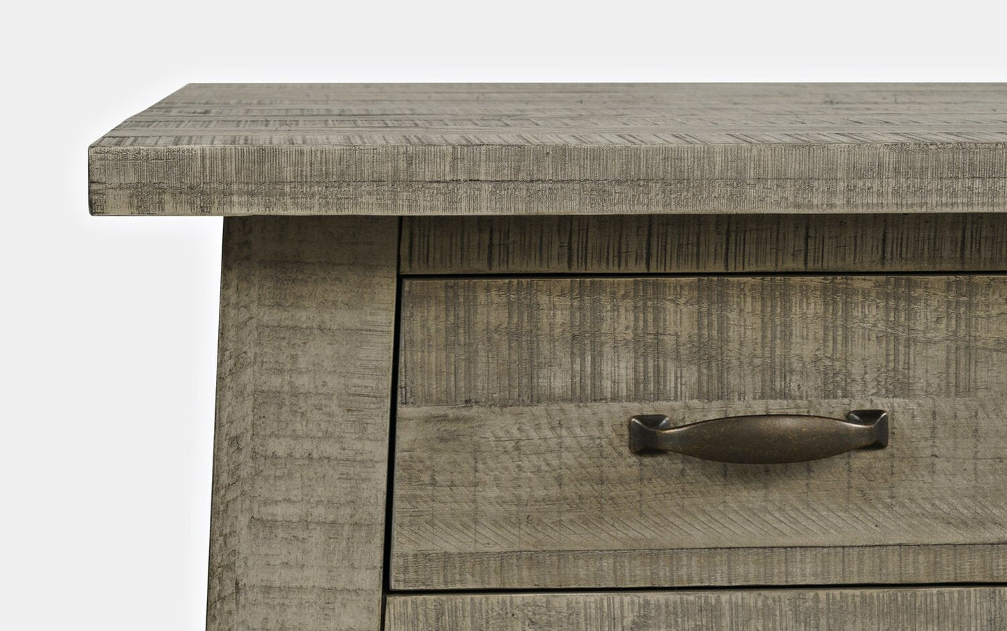 Colson 50" Rustic Coffee Table with Storage, Shelf and Casters - Driftwood |Table à café rustique Colson de 50 po avec rangement, tablette et roulettes - bois de grève