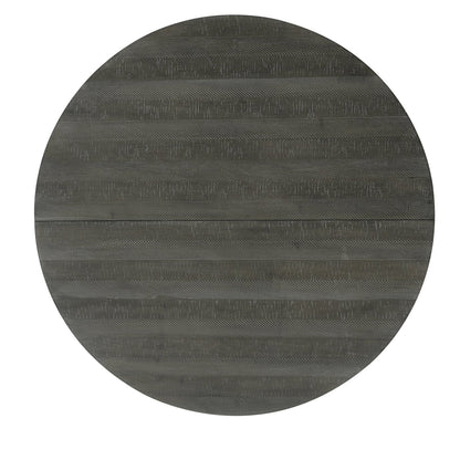 Alto Round Dining Table with 48-66"W Extension, Trestle Base - Grey | Table de salle à manger ronde Alto de 48 po à 66 po avec rallonge et base à tréteaux - grise