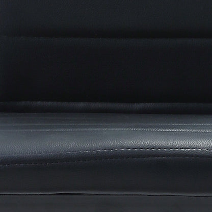 Onyx Dining Chair with Vegan-Leather Fabric, Metal - Black | Chaise de salle à manger Onyx en tissu de cuir végétalien et en métal - noire