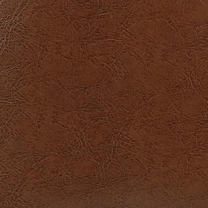 Elijah Dining Chair with Vegan Leather Fabric, Metal - Brown | Chaise de salle à manger Elijah en tissu de cuir végétalien et en métal - brune