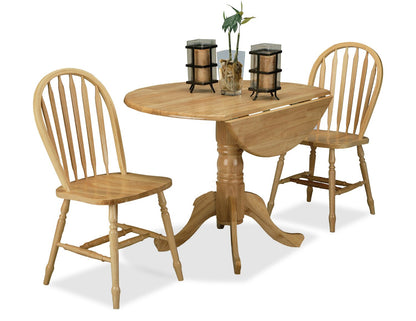 Hana Dining Chair, Wood, Slat-Back - Natural | Chaise de salle à manger Hana en bois avec dossier à lattes - naturelle