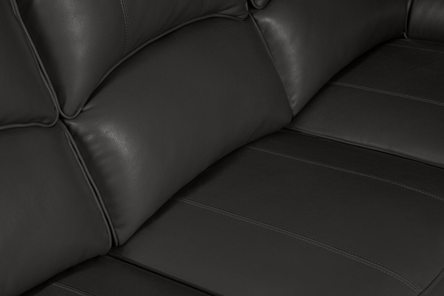 Chandler 82" Leather-Look Fabric Reclining Sofa - Grey | Sofa inclinable Chandler de 82 po en tissu d’apparence cuir - gris
