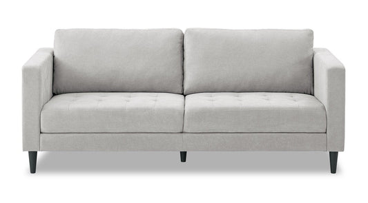 Metro 78" Fabric Sofa with Tufted Seat Cushions and Reversible Back Cushions - Neutral | Sofa Metro de 78 po en tissu avec coussins de siège capitonnés et coussins de dossier réversibles - neutre