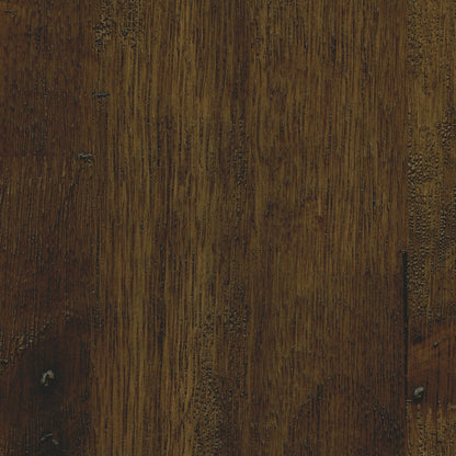 Woodland 23.4" Rustic Coffee Table - Brown Oak Finish with Metal Legs|Table à café rustique Woodland de 23,4 po - fini chêne brun avec pattes en métal