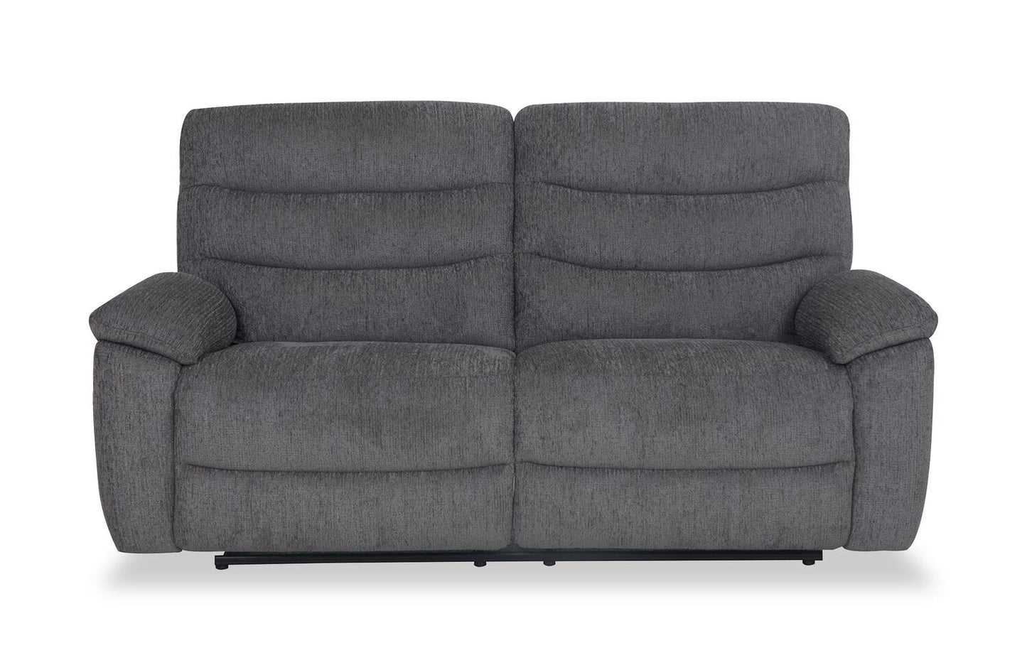Brody 73.62" Chenille Fabric Reclining Sofa - Dark Grey | Sofa inclinable Brody de 73,62 po en tissu de chenille - gris foncé