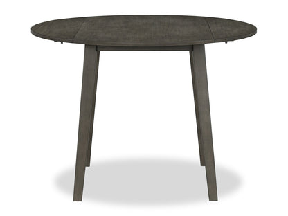 Bryn Drop-Leaf Dining Table, 42" Round - Dark Grey | Table de salle à manger ronde Bryn de 42 po avec abattant - gris foncé