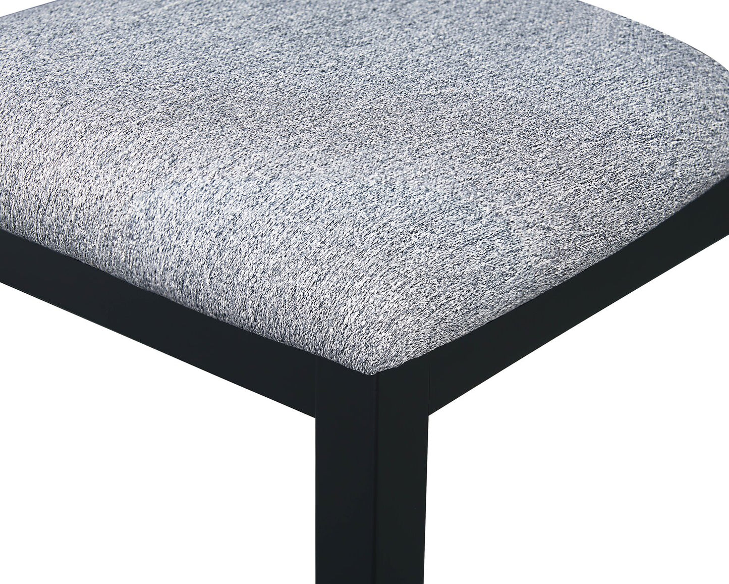 Bryn Dining Chair with Fabric Seat, Slat-Back - Black | Chaise de salle à manger Bryn avec siège en tissu, dossier à lattes - noire