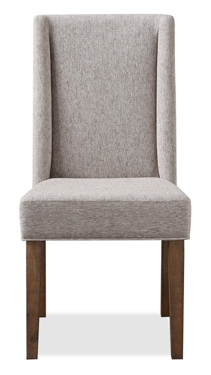 Cedar Dining Chair with Polyester Fabric, Pine Wood - Beige | Chaise de salle à manger Cedar en tissu de polyester et en pin - beige