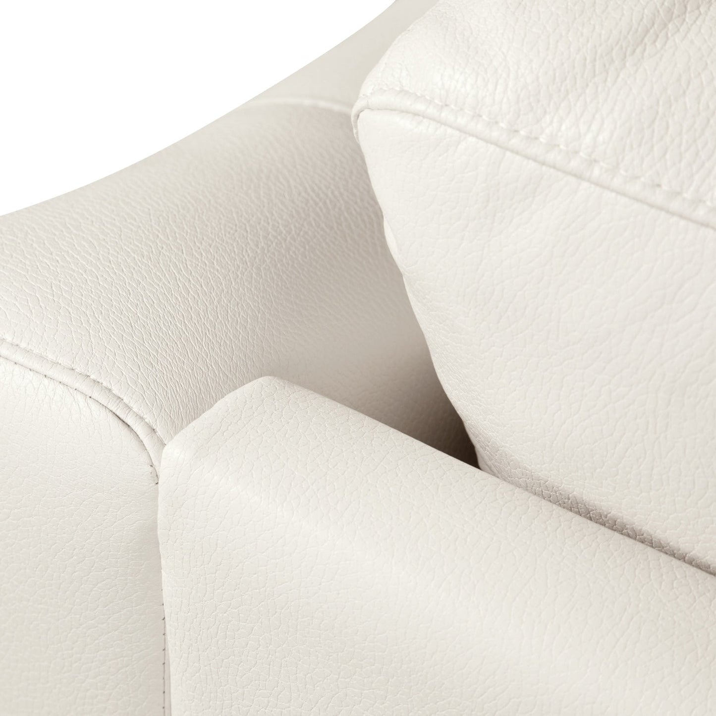Andi 84" Leather-Look Fabric Sofa with Button Tufting - Beige | Sofa Andi de 84 po en tissu d’apparence cuir avec capitonnage - beige