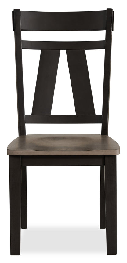 Zao Dining Chair, Wood, Melamine - Brown | Chaise de salle à manger Zao en bois et en mélamine - brune